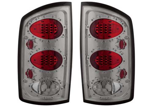 IPCW Platinum Smoked LED Tail Light Set 02-06 Dodge Ram